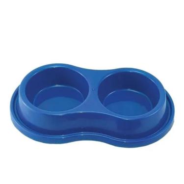 Imagem de Comedouro Bebedouro Duplo Anti-Formigas Cão Gato Cachorro P