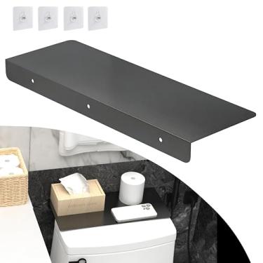 Imagem de Placa de extensão de lacuna de metal para geladeira de cozinha, divisória lateral de geladeira, capas de lacuna entre bancada e paredes, sem broca (preto, 50 x 20 cm)