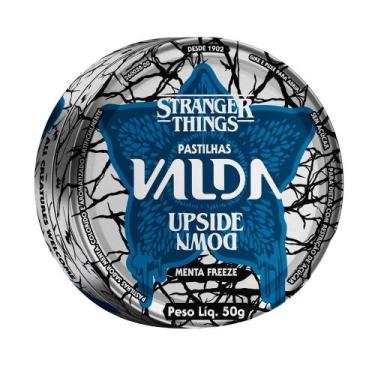 Imagem de Pastilhas Valda Stranger Things Upside Down Sabor Menta Freeze Lata 50