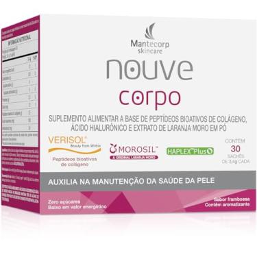 Imagem de Nouvé Corpo Framboesa – 30 Sachês – Suplemento com Vitamina C – Ação Nutritiva e Bem-Estar Geral – Mantecorp