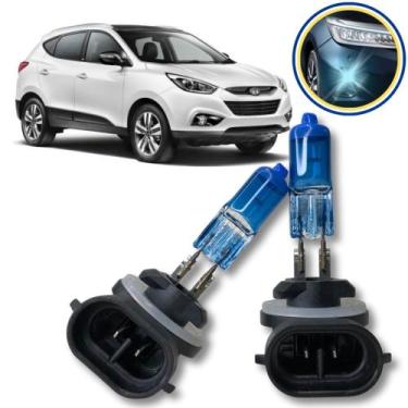 Imagem de Lâmpadas Super Branca Farol Milha H27 - Hyundai Ix35 Efeito Xenon - Te