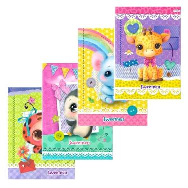 Imagem de Caderno Brochura Grande 80 Folhas Seewtness 5 Unidades - Jandaia