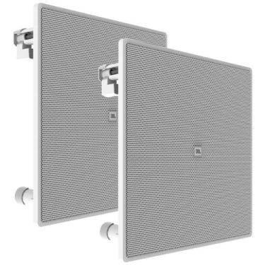 Imagem de JBL 6CO3Q+ Par de Alto-Falantes de Embutir Quadrado Coaxial 6,5" Pol. 