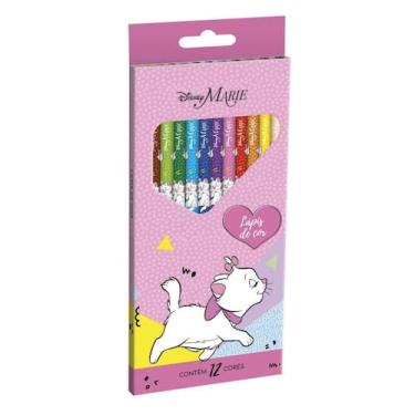 Imagem de Lápis de Cor Marie - 12 Cores Vibrantes para Desenho e Colorir