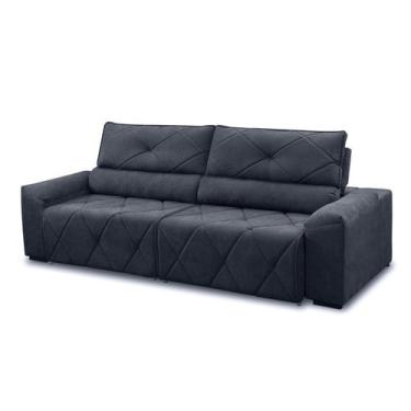 Imagem de Sofá 3 Lugares 2,00m Retrátil e Reclinável Houston - COLISEU, Chumbo