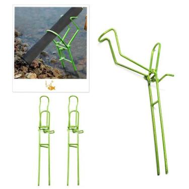 Imagem de Suporte Vara de Pesca em Aço Regulável com Manivela Barranco 38cm Fluo