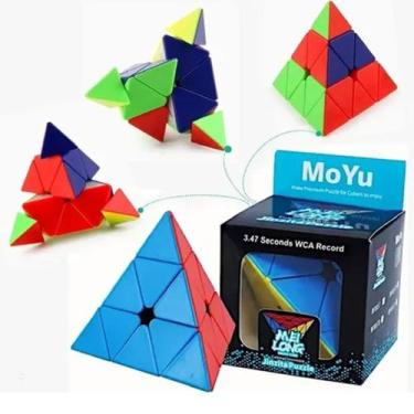 Imagem de Cubo Magico Pirâmide Triângulo Moyu Profissional 3x3x3 9,8cm Speed Cub