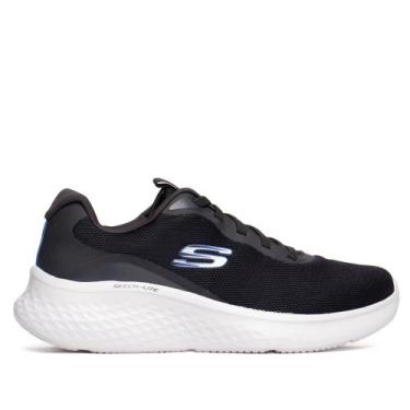 Imagem de Tênis Masculino Skechers Lite Pro Ledger Preto/Azul, Preto, Azul, 42