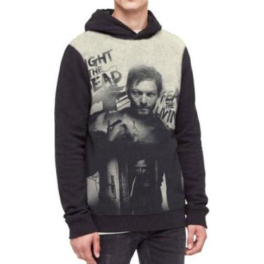 Imagem de Moletom Com Capuz The Walking Dead Ref:270 - smoke, Preto, G