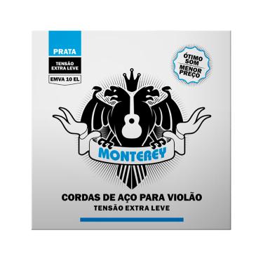 Imagem de Corda  P/ Violão Aço Monterey Prata EMVA10 EL 10/47 - EC0348