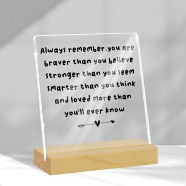 Imagem de Presentes inspiradores para mulheres e homens, presentes motivacionais de saúde mental, presentes de autocuidado para terapeuta, placa acrílica, placa acrílica, casa, quinta, escritório, decoração