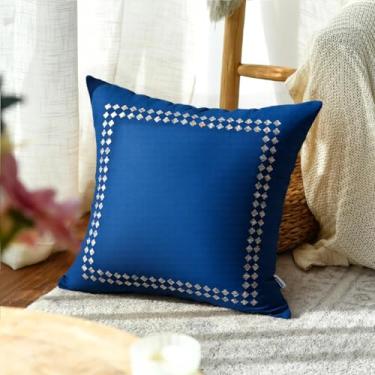 Imagem de Capa de almofada de veludo macia de cor sólida decorativa com zíper para sofá sofá cama cadeira sala de estar casa