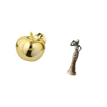 Imagem de Fenteer Escultura de Frutas, Estatueta de Cerâmica, Coleção de Decoração, Artesanato, Ornamento Delicado, Estátua de Mesa, Mesa Africana, Vintage, Tribal, Sen