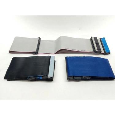 Imagem de 1x unidade Cabo Flat Ide 80 Vias Duplo Para Hd Cd Dvd Pc Dados Com 30cm Utilizado em XBOX Classic Classico
