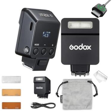 Imagem de Godox Mini Flash IT22 C TTL, Flash iT22C para Canon, Mini Flash GoDox, 700+ Flashes /1,5 s Reciclagem/1/32~1/1, Ajustável em ± 1/3 Incrementos/Carregamento USB-C/HotShoeTrigger, W/Spreader e Filtros