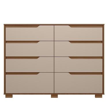 Imagem de Cômoda Georgia 8 Gavetas Caarvalho Fendi