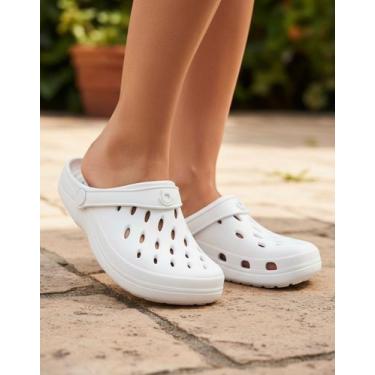 Imagem de Sandália Ortopédica Babuche Boaonda Easy Conforto Impacto, Branco, 37