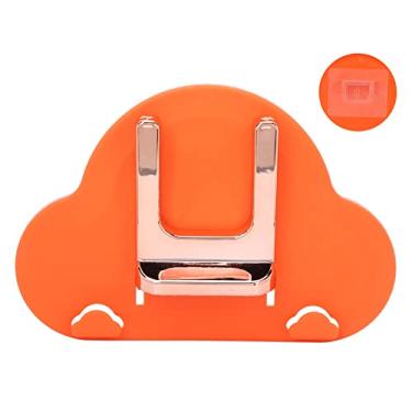 Imagem de Suporte para secador de cabelo montado na parede dobrável, economizador de espaço, organizador de armazenamento de secador com adesivo autoadesivo, sem necessidade de perfuração