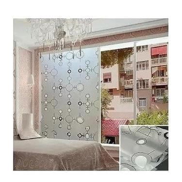 Imagem de Adesivo De Vidro Vinil Para Janela,Jateado Filme anti-Luz E Antiestático Banheiro: Privacidade + Design (2m x 60cm),papel adesivo(2 Rolos,6282)