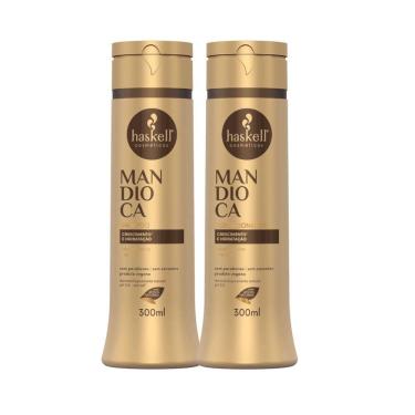 Imagem de Kit Shampoo E Condicionador Hidratação E Fortalecimento Haskell Mandioca 300ml