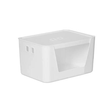 Imagem de Caixa Organizadora 26X20X16Cm Com Tampa E Abertura Branco