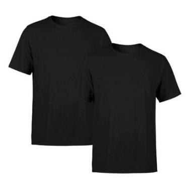 Imagem de Kit 2 Camisetas AMGK Masculina Lisa Premium 100% Algodão-Masculino