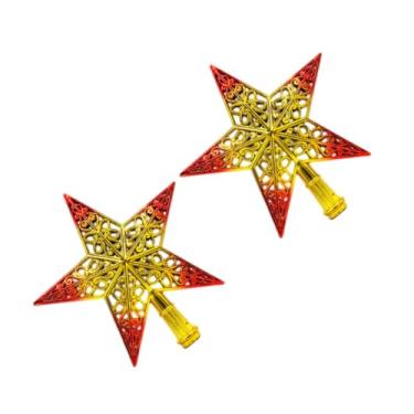 Imagem de Toyvian Estrela de Natal para O Topo da Árvore, Pentagrama Oco, Enfeite Brilhante para Decoração de Natal, Ideal para Casa E Ocasiões Festivas, Incluindo O Ano