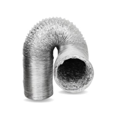 Imagem de Duto Tubo Flexivel 2 Metros Aluminizado 109mm para 100mm a 4"