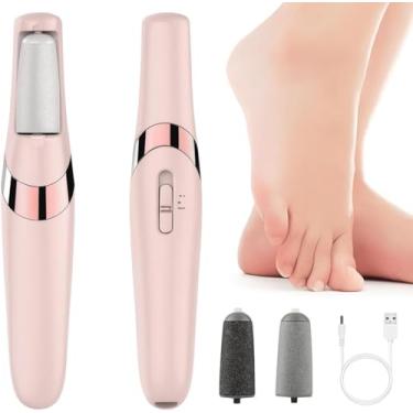 Imagem de Lixador Elétrico Recarregável para Pés Feminina | Motor Potente e Velocidade Ajustável | Remova Calos e Pele Morta com Facilidade | Design Ergonômico Rosa Premium | Pés Suaves em Minutos