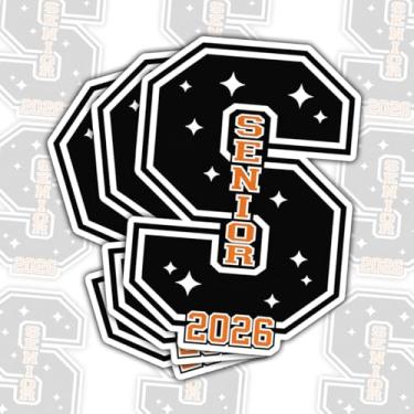 Imagem de 3 adesivos Senior Class of 2026, decalques de vinil de formatura para laptops, garrafas de água, cadernos, álbuns, lembrancinhas de festa de formatura, presentes para idosos do ensino médio e