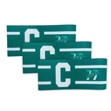 Imagem de Kit 3 Braçadeira Faixa Capitão 77 Impressão Digital Fechamento tiras a