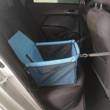Imagem de Cadeirinha automotiva / Cesto para cães e gatos até 10kg - guau!, Azul