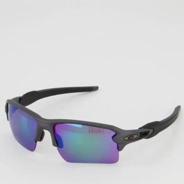 Imagem de Óculos de Sol Oakley Flak 2.0 XL Matte Preto e Verde, Único