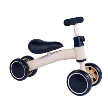 Imagem de Bicicleta de Equilíbrio para Crianças, 4 Rodas, Ideal para Futuros Ciclistas, Bicicleta sem Pedal (Nude)