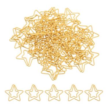 Imagem de PATIKIL 100 peças de clipe de papel, clipe de papel estrela, pequeno, fofo, à prova de ferrugem, marcador de livro para escritório, casa, agendador de metal à prova de ferrugem para escritório, casa