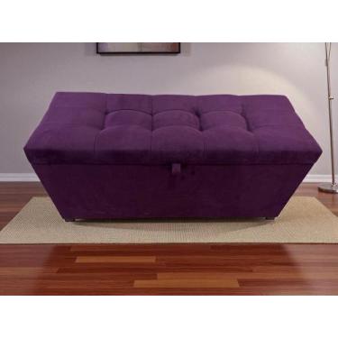 Imagem de Puff baú 1 metro decorativo com dobradiça com pistão á gás diversas co