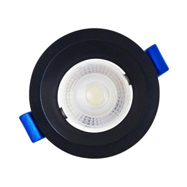 Imagem de Spot Embutir Redondo Recuado Preto 9,4cm Led 6W 3000K Bivolt