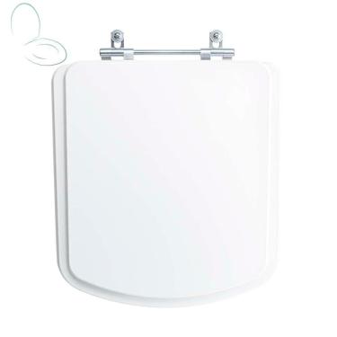 Imagem de Assento Sanitário Tampa De Vaso Branco Resina Poliester Bali Para Bacia Incepa