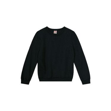 Imagem de Blusão infantil menina em moletom brandili-Preto