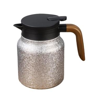 Imagem de Bothyi Garrafa térmica de aço inoxidável com infusor, base plana e isolamento térmico para chá e água quente na cozinha, Prata