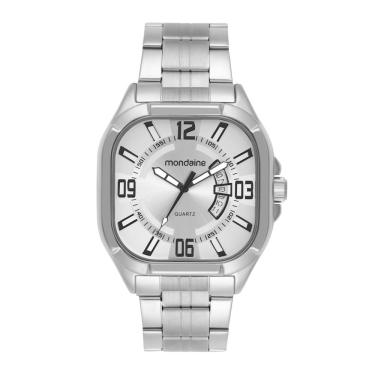 Imagem de Relogio Mondaine Masculino Ref: 83520g0mvne3 Retangular Prateado