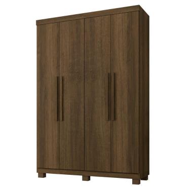 Imagem de Guarda Roupa Milão 4 Portas 3 Gavetas 5 Prateleiras Imbuia