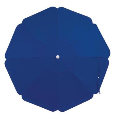 Imagem de Guarda-Sol Bagum Madeira Azul 2,00m - MOR