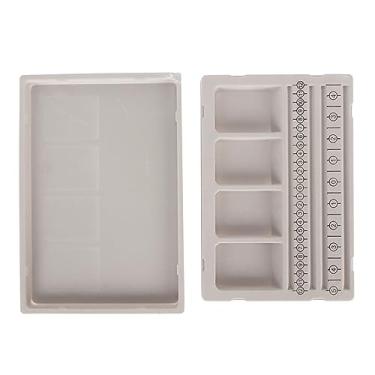 Imagem de Tapete de design de contas para pulseira flocada Placa de miçangas Bandeja para fazer joias DIY com marcadores de posição A superfície macia evita que as contas rolem para colar