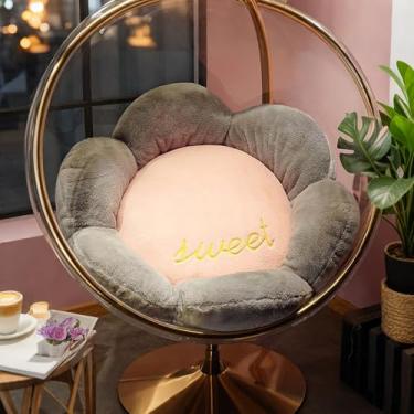 Imagem de Almofada de chão de flor macia - Almofada de sofá elegante e almofada de cadeira para decoração de casa, destaque de quarto aconchegante, impermeável e lavável, assento de chão boêmio para sala de