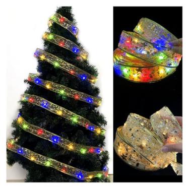 Imagem de Fita Decoração Para Árvore De Natal Com Led Pisca Pisca