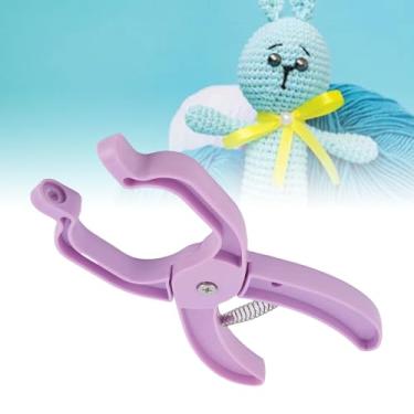 Imagem de Cffuvros Ferramenta de Olho de Segurança, para Crochê, Animais de Pelúcia Auxiliares, Suprimentos para Fazer Bonecas, Economizar Tempo e Esforço (Roxa)