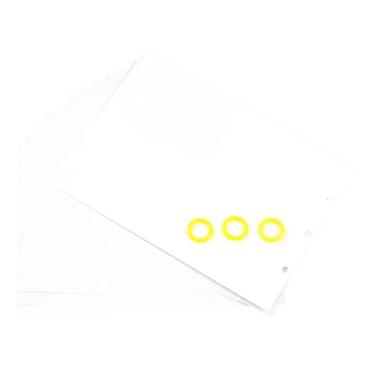 Imagem de Vaveren Kit de artesanato em papel cartão para scrapbook, faça você mesmo, para pré-escola, com atividades criativas para crianças em idade pré-escolar. Ideal, Branco com 3 Anéis