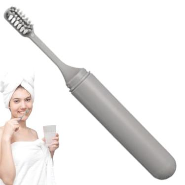 Imagem de Escova de dentes de viagem | Escova de dentes pequena dobrável para acampamento, suprimentos de limpeza de cabeça destacáveis, artigos de higiene pessoal portátil para adultos, crianças, viagens