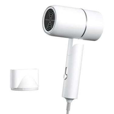 Imagem de Secador de Cabelo Portátil 1200W Bivolt - Tecnologia Iônica, Ar Quente e Frio para Viagens e Uso Diário(110V-Branco)